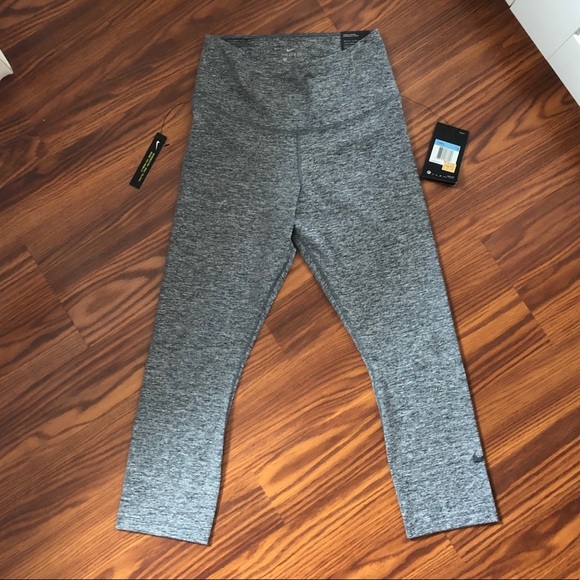 Nike Pants - Grey Crop Nike Leggings